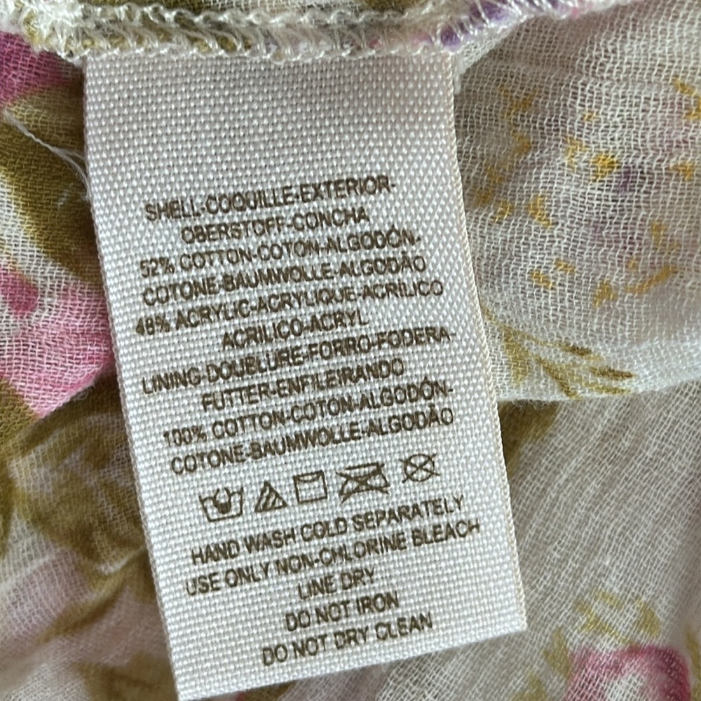 FREE PEOPLE Intimately Free Point D'esprit Cami Babydoll Lace Floral Tank XS EUC - Picture 5 of 5
